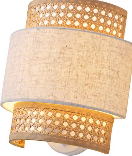 Eurolamp Modern Beige Wall Light with E27 Socket 23x24x14cm