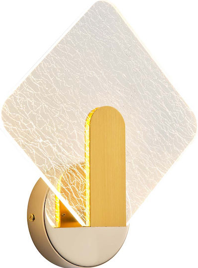 Eurolamp Classic Wall Lamp with Integrated LED and Warm White Light Gold 54x48x25.5cm