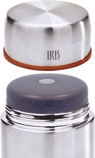 Iris Barcelona Δοχείο Φαγητού Inox Θερμός Ασημί 500ml