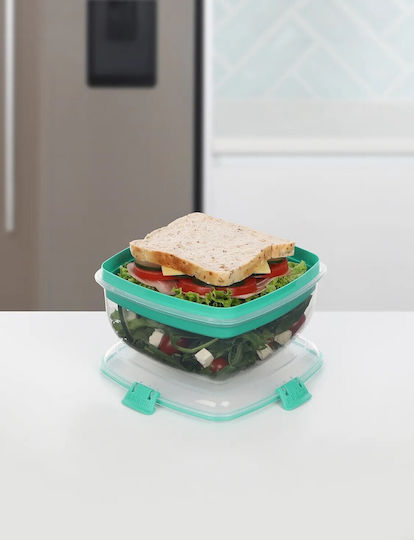 Sistema Cutie De Prânz Din Plastic Verde Cu Compartimente 1.1lt