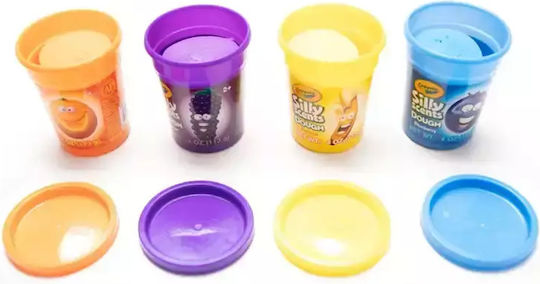 Crayola 4 Πλαστοζυμαράκια Πλαστελίνης Silly Scents για 3+ Ετών
