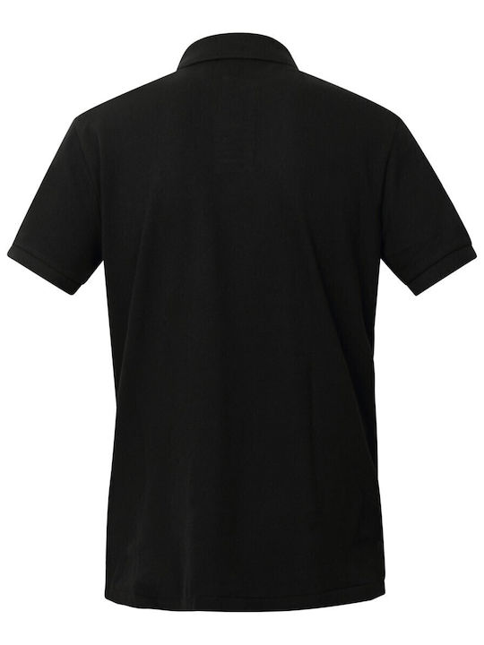 Polo Short Sleeve Black Blouse