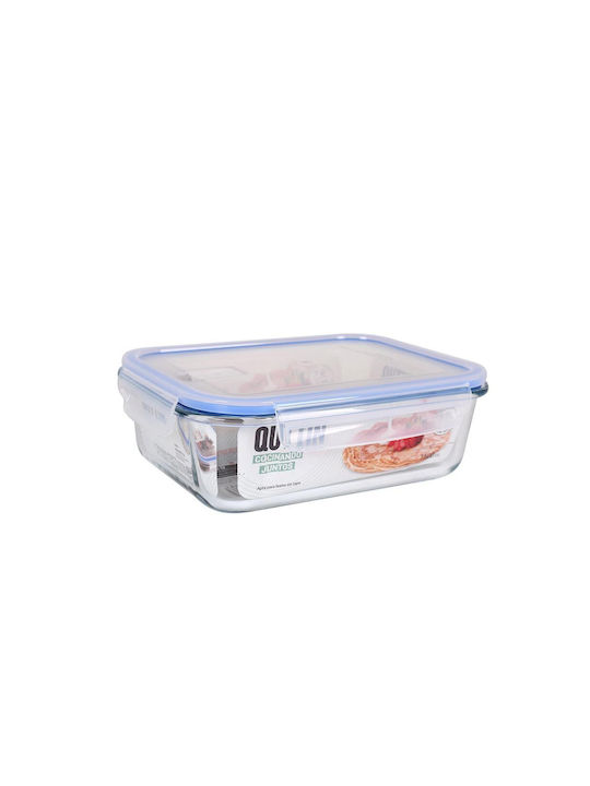 Quttin Δοχείο Φαγητού Γυάλινο Μπλε 1.5lt