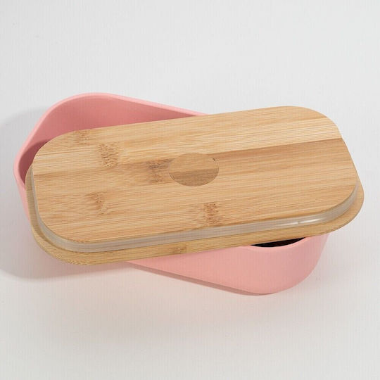 Typhoon Bamboo Lunch Box Pink 22x11cm