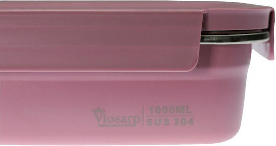 Viosarp Δοχείο Φαγητού Inox Μπεζ με Χωρίσματα 1lt