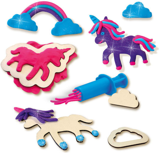 Ses Creative Plasticine Unicorn Neon Glitter Play Set for 3+ Years