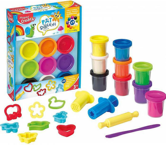 Maped 9 Plasticine Modelling Dough For 3+ Years