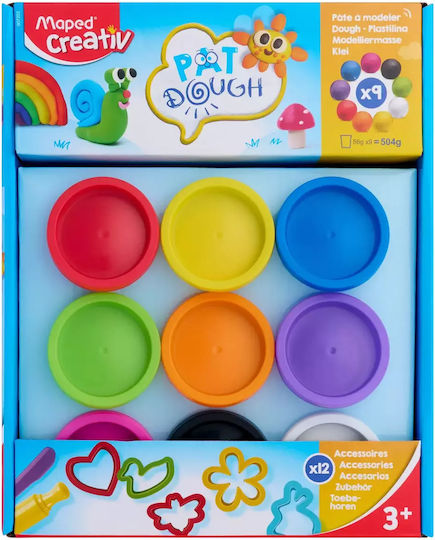 Maped 9 Plasticine Modelling Dough For 3+ Years