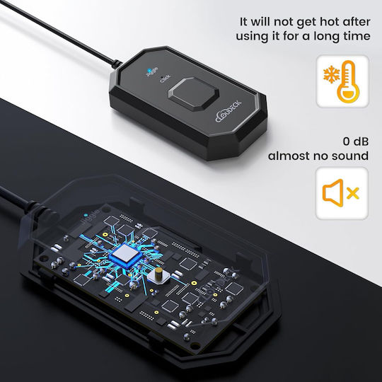 Jiggler Maus 2 In 1 Auto Klickfunktion Mausbewegungssimulation Undetectable Usb-c Adapter Plug & Play Computer Laptop Pc