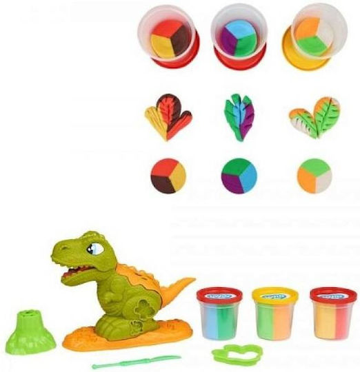 Dino Knete Spiel-Set Dino Max Für 3+ Alter 3 Stück