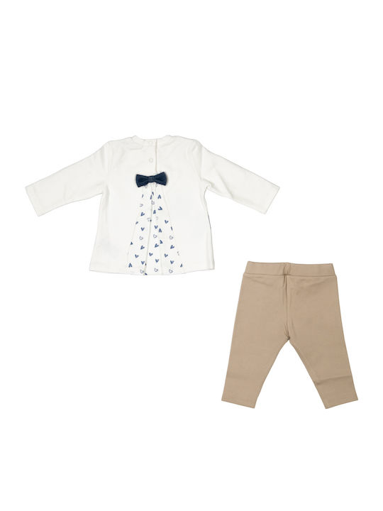 Kinder-Set mit Hose Winter 2Stück Weiß