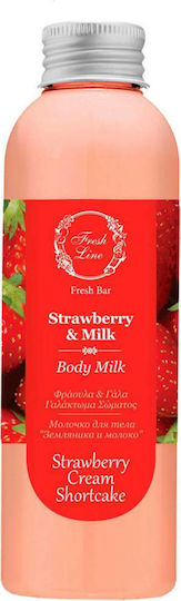 Fresh Line Strawberry & Milk Ενυδατική Lotion Σώματος 200ml
