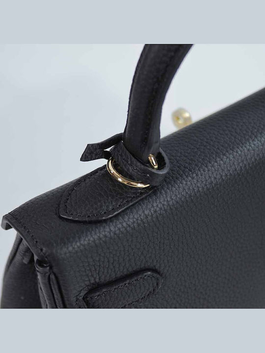 Leather Women's Bag Tote Handbag Black