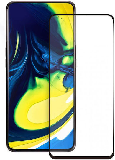 Lemontti 0.33mm Full Face Tempered Glass Black (Galaxy A80)