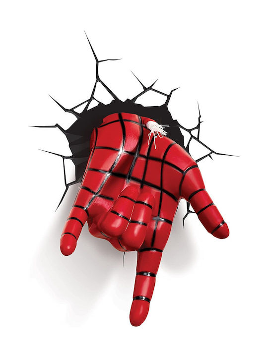 Abacus Led Kids Decorative Lamp The Source 3DL Spiderman Red