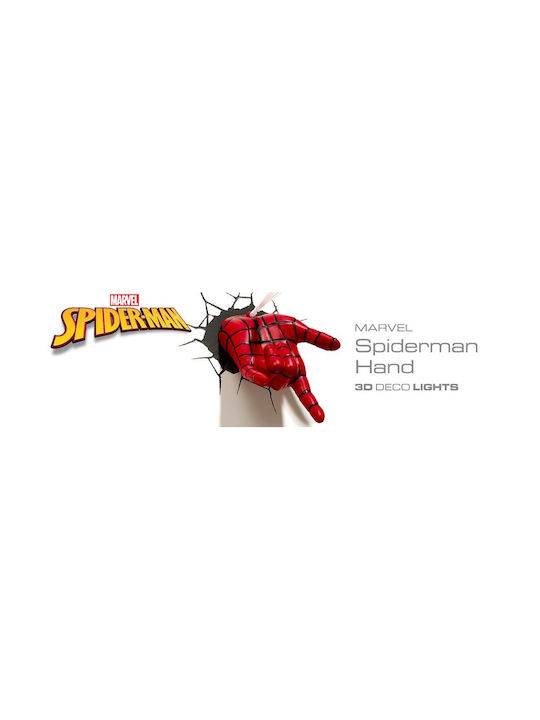 Abacus Led Kids Decorative Lamp The Source 3DL Spiderman Red