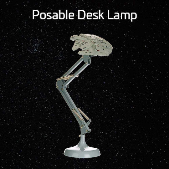 Paladone Lumini LED Lampă de birou pentru copii Star Wars Millennium Falcon Gri