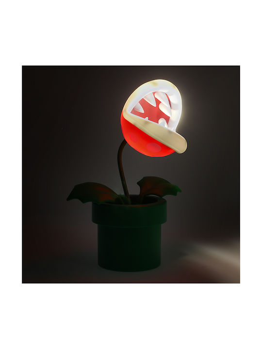 Paladone Παιδικό Διακοσμητικό Φωτιστικό Super Mario Mini Piranha Plant Πράσινο 21.3εκ.