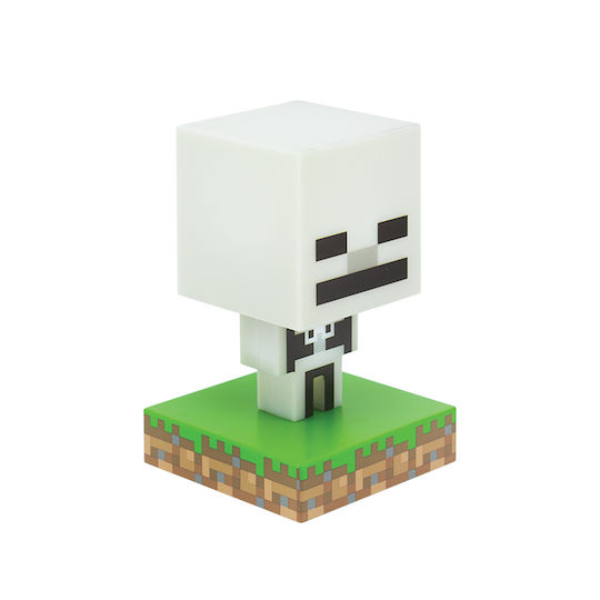 Paladone Kids Decorative Lamp Minecraft Skeleton Gray 11εκ.