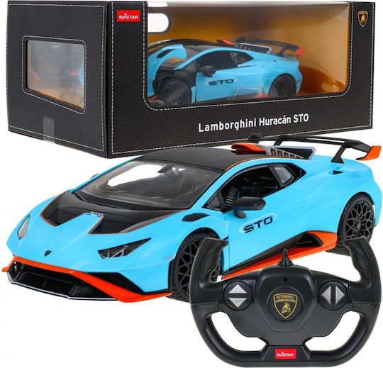Mașină Teleghidată Lamborghini Huracan Sto Albastră Scară 1:14