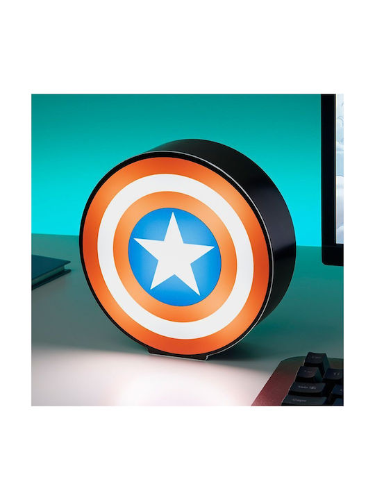Paladone Παιδικό Διακοσμητικό Φωτιστικό Captain America Πολύχρωμο 15x15x15εκ.