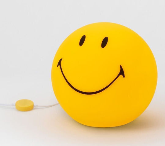 Mr Maria Led Kids Decorative Lamp Smiley Yellow 25x25cm