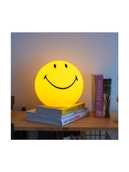 Mr Maria Led Παιδικό Διακοσμητικό Φωτιστικό Smiley Κίτρινο 25x25cm
