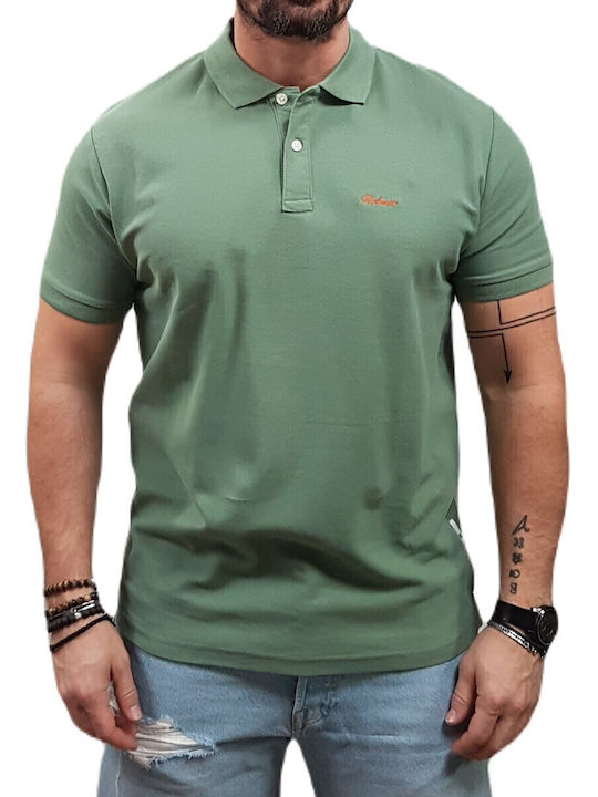 Polo Kurzarm Bluse Forest Green
