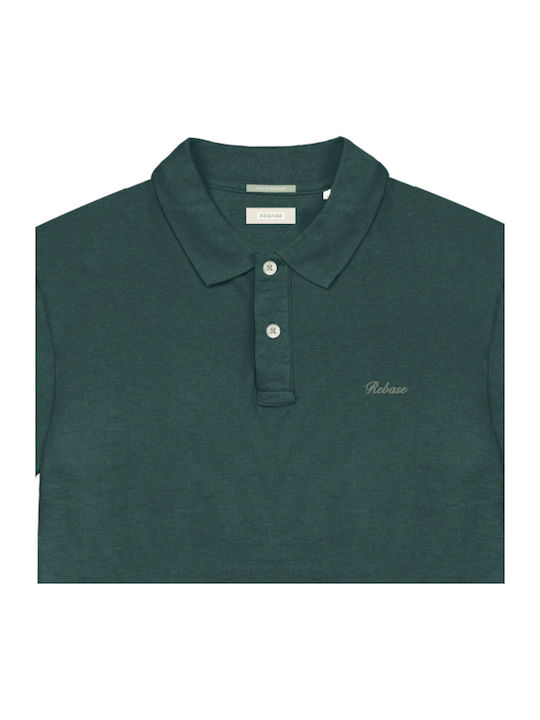 Polo Kurzarm Bluse Forest Green