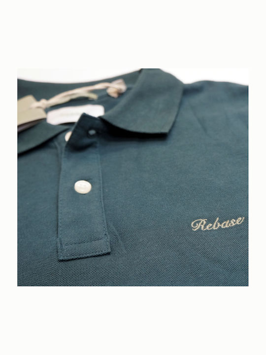 Polo Kurzarm Bluse Forest Green
