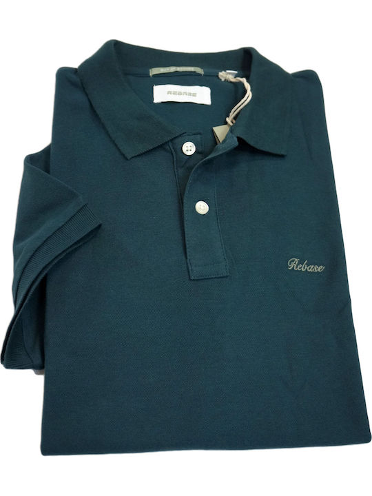 Polo Kurzarm Bluse Forest Green