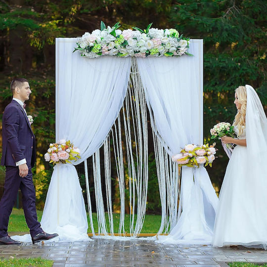 Arc de Baloane Pătrate 2 M x 2 M Suport Metal 2 Containere de Apă Accesorii pentru Petreceri Decoruri