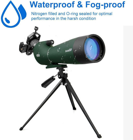 Svbony Sv28 Telescoape Tripod Adaptor pentru Telefon Mobil la 45 de Grade Bak-4 20x-60x 80mm Ip65 Rezistent la Apă