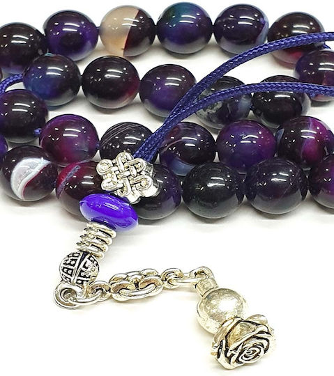 Roloi Komboloi Agate Worry Beads Multicolour 24cm