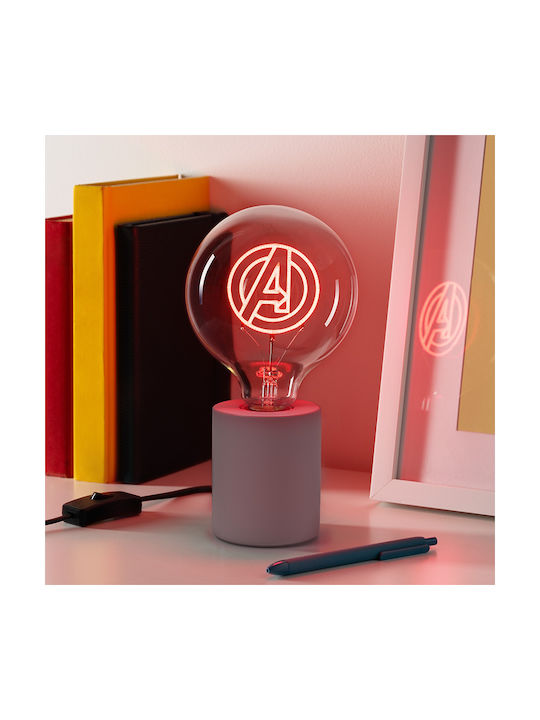 Paladone Παιδικό Διακοσμητικό Φωτιστικό Marvel Avengers Logo Λευκό 18x13x18εκ.