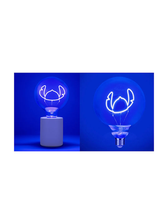 PCMerch Lampă decorativă pentru copii Neon Bulb Stitch Transparent 18x13x18εκ.