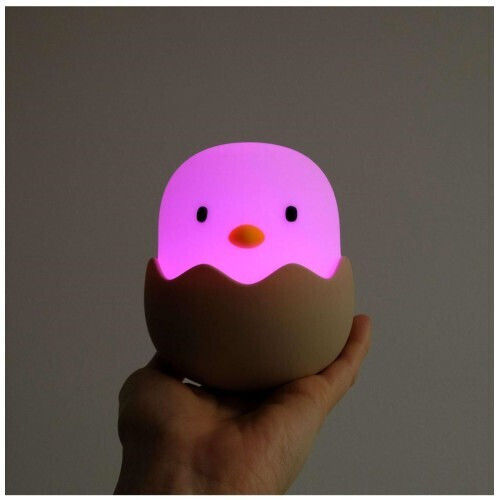 Mega Light Kinder Tischlampe Eggy Egg Rosa 11,8x10,4x10,4cm