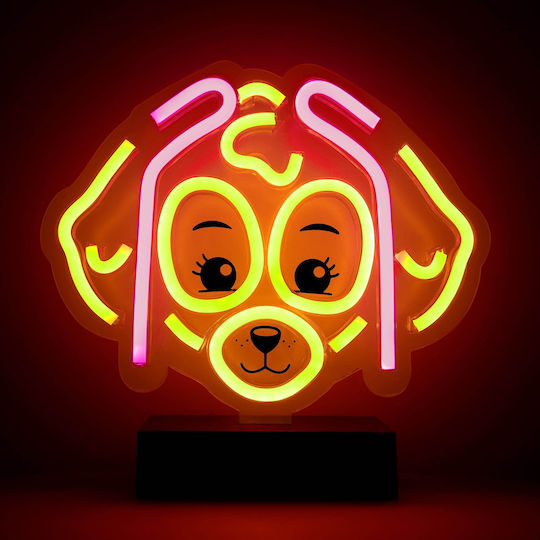Paw Patrol Led Παιδικό Διακοσμητικό Φωτιστικό Πολύχρωμο 25x25cm