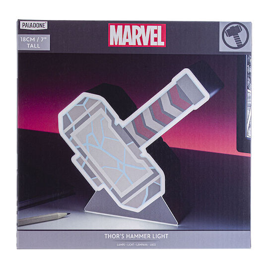 Paladone Детско Декоративно Осветление Thors Hammer Сив 17x5x17εκ.