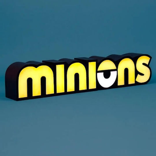 Fizz Creations Kinder Dekorative Lampe Minions Logo Gelb 30εκ.