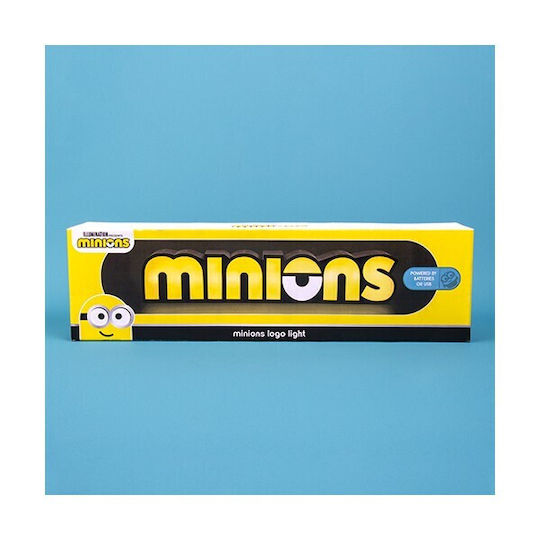 Fizz Creations Kinder Dekorative Lampe Minions Logo Gelb 30εκ.