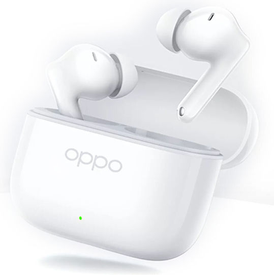 Oppo Enco Buds3 Pro Bluetooth Handsfree Earphones with Sweat Resistance and Charging Case White