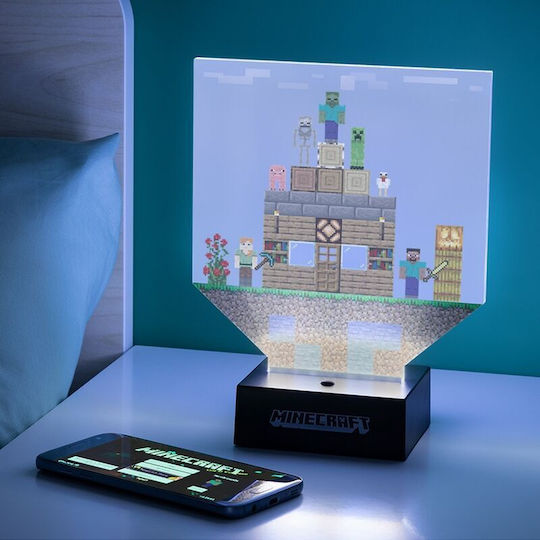 Paladone Kids Decorative Lamp Minecraft Build Multicolour