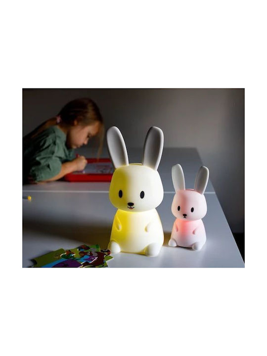 innoGio Led Παιδικό Διακοσμητικό Φωτιστικό Rabbit με Εναλλαγές Χρωματισμών Λευκό
