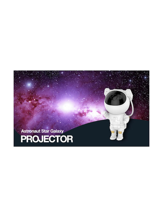 I-Total Kids Table Lamp Projector with Stars Projection White