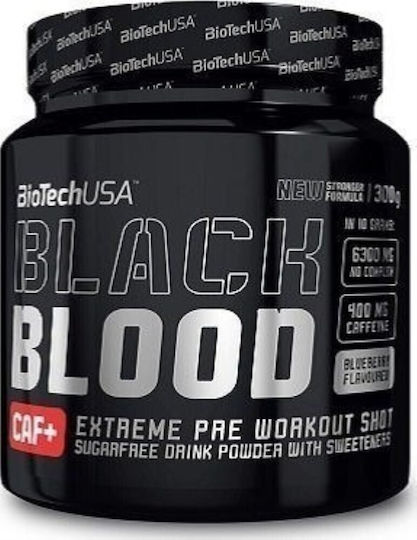 Biotech USA Blood Caf+ Συμπλήρωμα για Αδυνάτισμα 300gr Blueberry