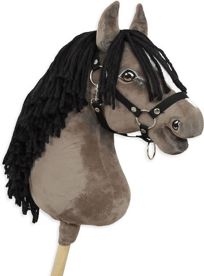 Premium Hobby Horse Großer Steckenpferd Maus Grau A3