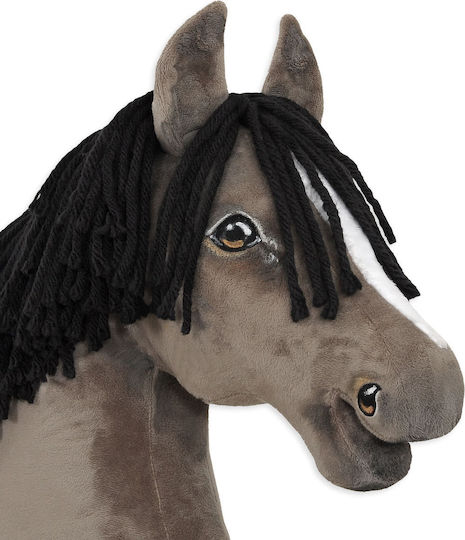 Premium Hobby Horse Großer Steckenpferd Maus Grau A3