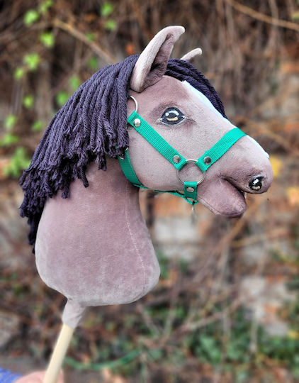 Premium Hobby Horse Großer Steckenpferd Maus Grau A3