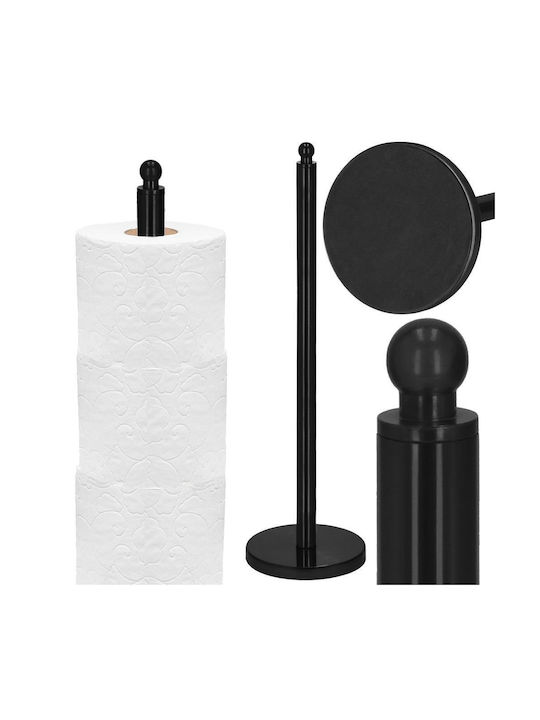 Floor Paper Holder Metallic Black